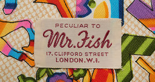 Museum of London Docklands : Fashion City – An Evening with Mr Fish. Mr Fish Tie image © Museum of London